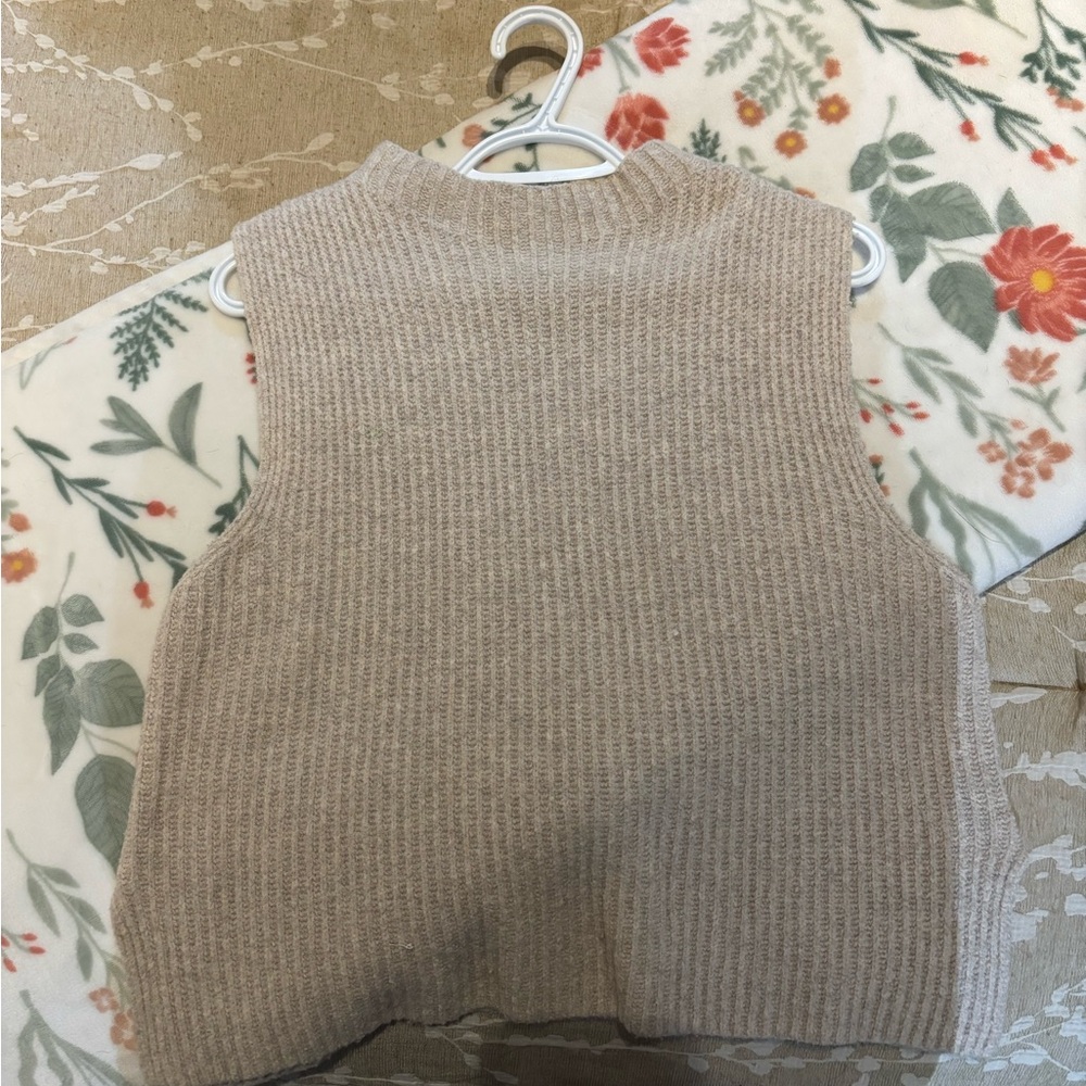 Dynamite Tan Cowl Neck Sweater